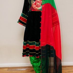 Afghan Traditional flag dress