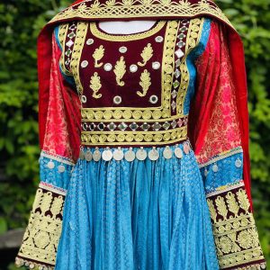 Afghan blue dress