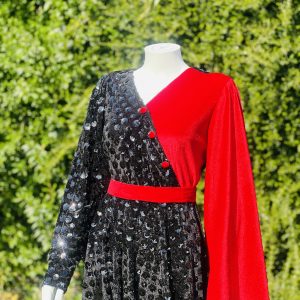 Black maxi dress